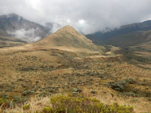 El paisaje cambia constantemente en el camino hacia el volcán Azufral. Foto: Juan Uribe